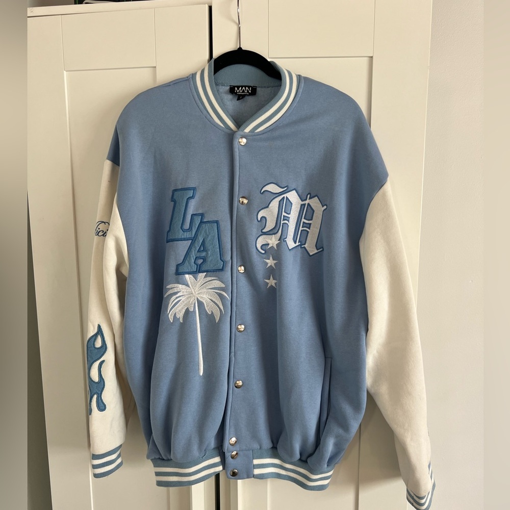 Blue and White LA Bomber Jacket (Dodgers or UCLA)